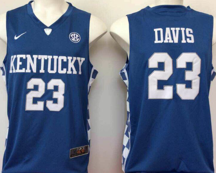 NCAA Men 2017 Kentucky Wildcats Blue 23 Davis